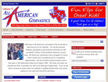 Tablet Screenshot of allamericangymnasticstexas.com